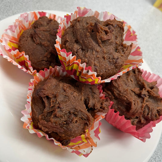 Muffins aux pois chiches choco-arachides