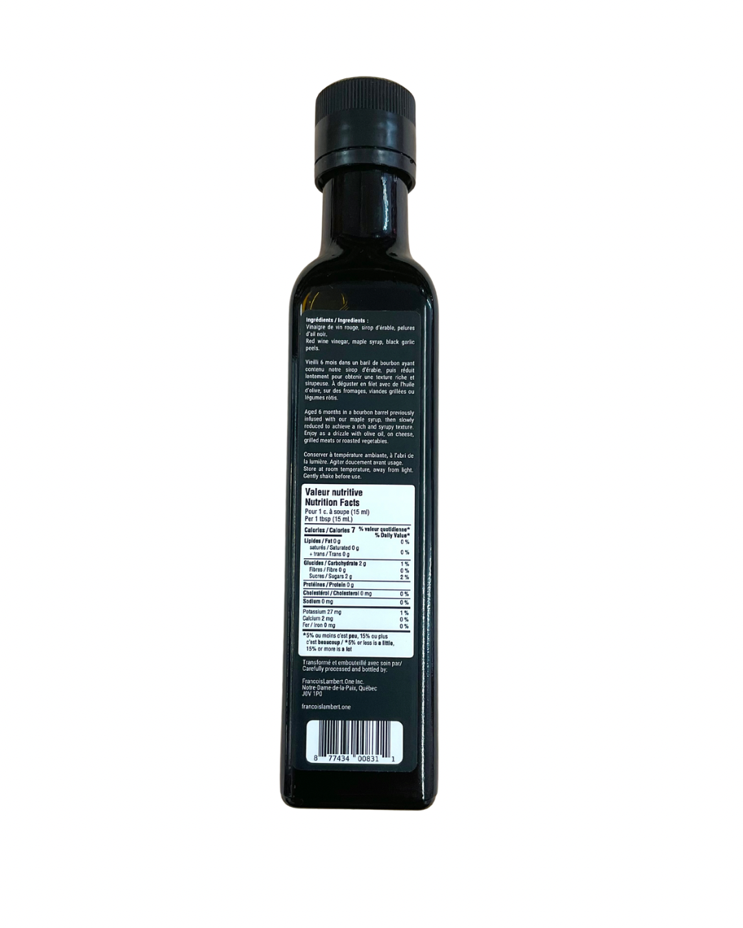 Vinaigre Style Balsamique Érable/Ail Noir
