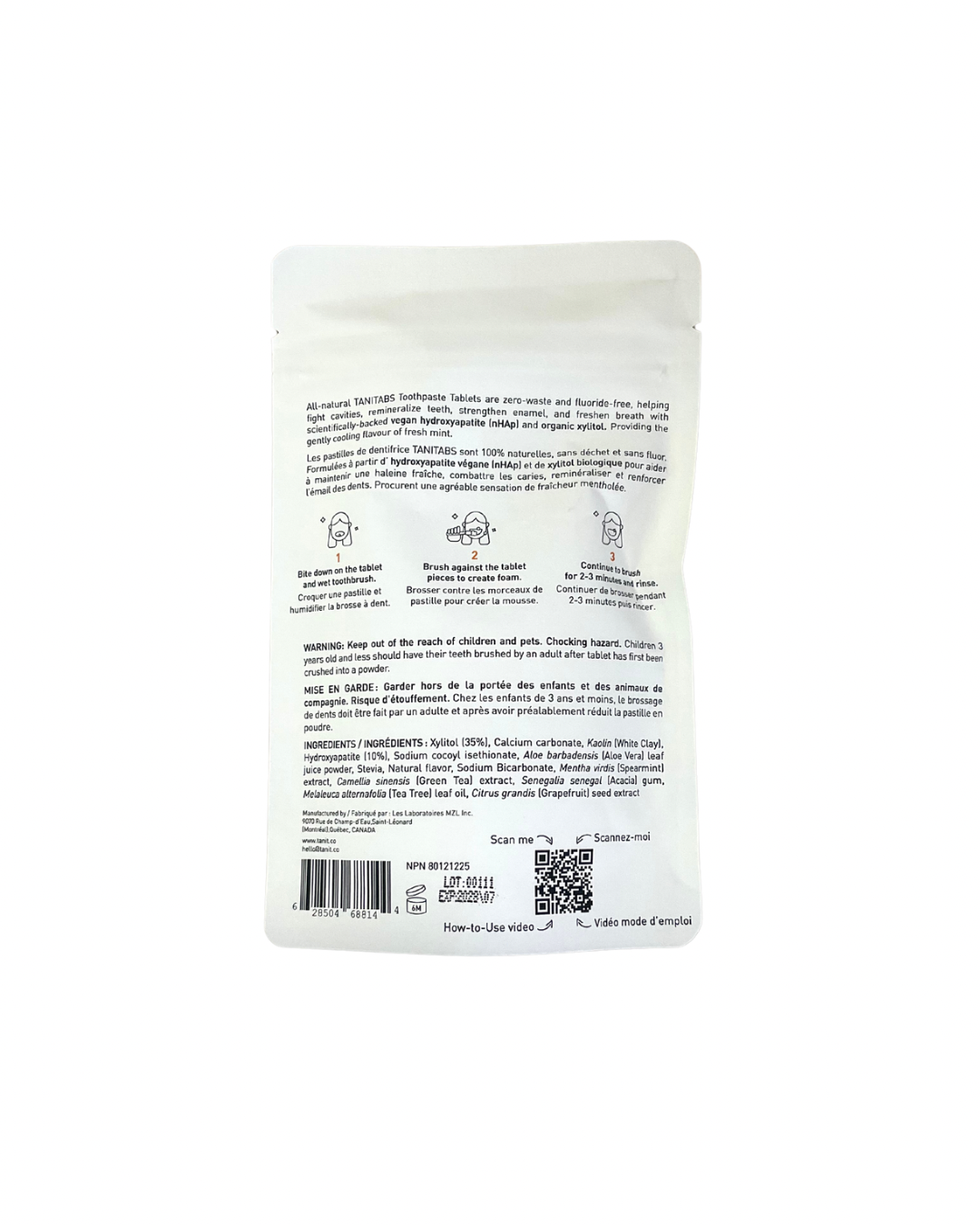 Dentifrice Pastilles - Menthe Fraîche - Recharge